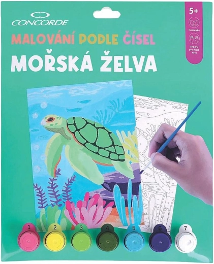Slikanje po številkah CONCORDE – morska želva