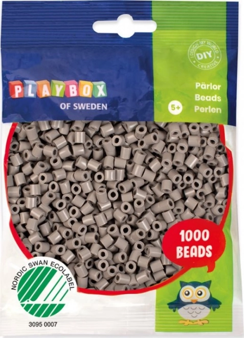 Likajoče perlice Playbox sive 1000 kos