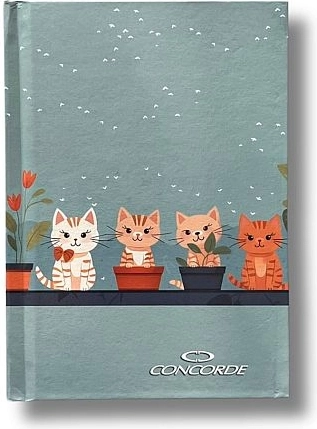 Zapisovalna knjiga A6, črtna 8 mm, 100 listov CONCORDE