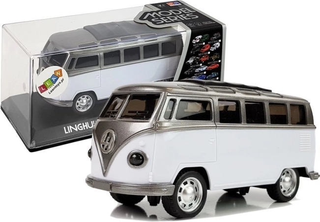 Avtobus na vztrajnik z baterijsko osvetlitvijo in zvoki – bel