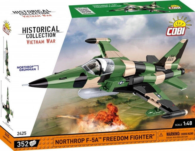 Komplet za sestavljanje letala Northrop F‑5A Freedom Fighter iz kock