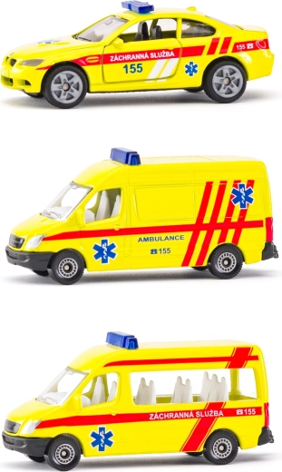 Siku češka različica komplet reševalnih vozil 3 avtomobili