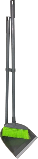 Metlica in smetišnica z gumo na palici 78 cm