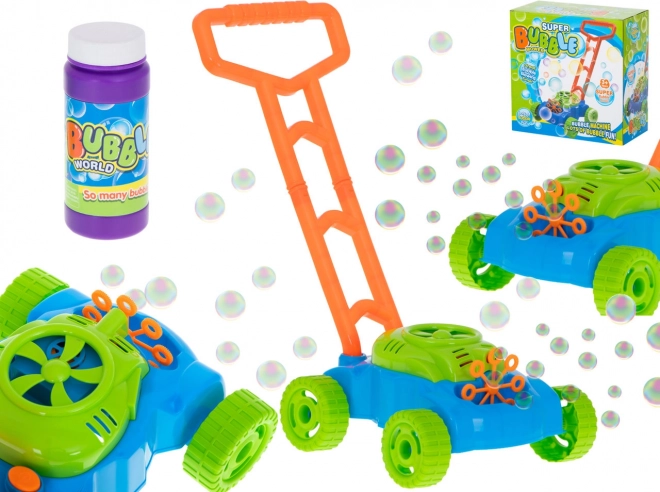 Generator milnih mehurčkov v obliki kosilnice