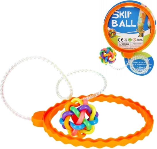 Skakajoča žogica za na nogo z obročem