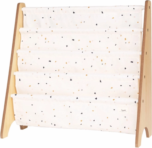 3 Sprouts stojalo za knjige recycled terrazzo/cream