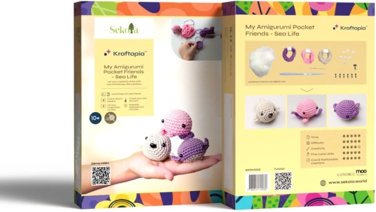 Sekoia Kraftopia komplet za kvačkanje amigurumi morskih živali