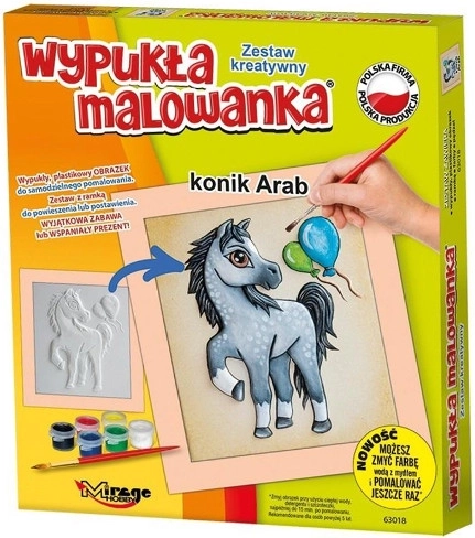 Izbočeno slikanje – arabski konjiček