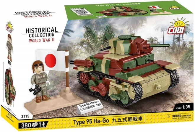 Komplet za sestavljanje tank TYPE 95 HA-GO 1:35 od COBI