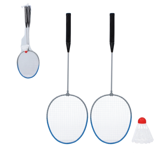 Badminton komplet z 2 loparjema in žogico