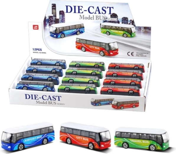 Die-cast bus 9 cm