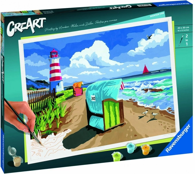 creart počitnice ob Baltskem morju – slikanje po številkah (premium series b)