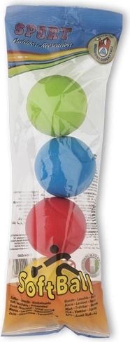 Androni komplet 4 mehkih žogic, premer 7 cm