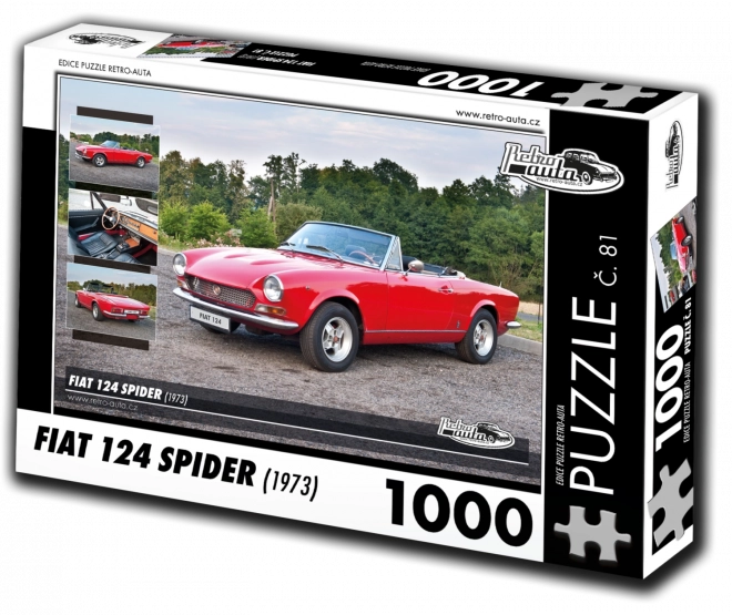 Sestavljanka Retro-avtomobili Fiat 124 Spider (1973) – 1000 koščkov