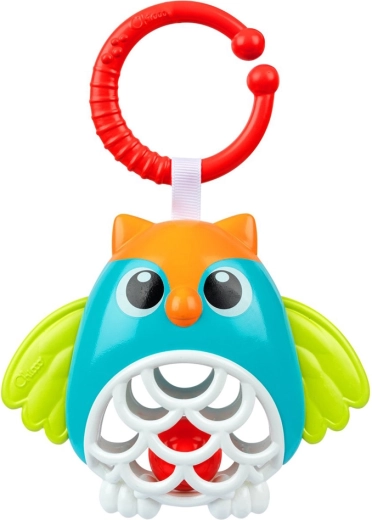 Chicco viseča ropotuljičasta sova s C-obročkom, 3m+