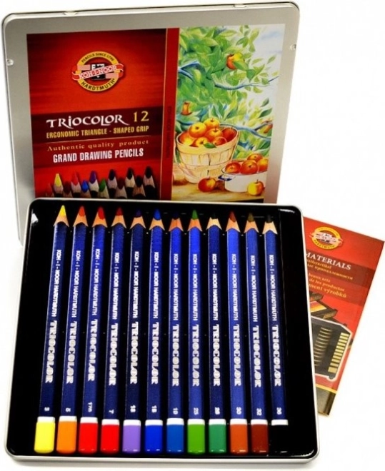 Koh-I-Noor Triokotni barvice Triocolor 12 kosov