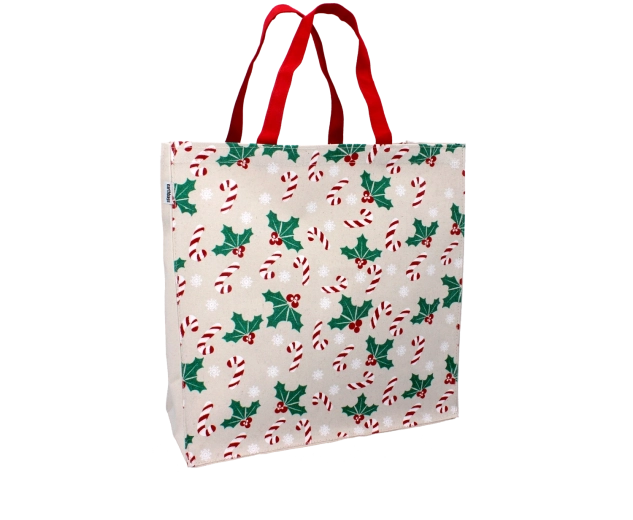 Bombažna božična torba s češminom 35 × 35 × 10 cm