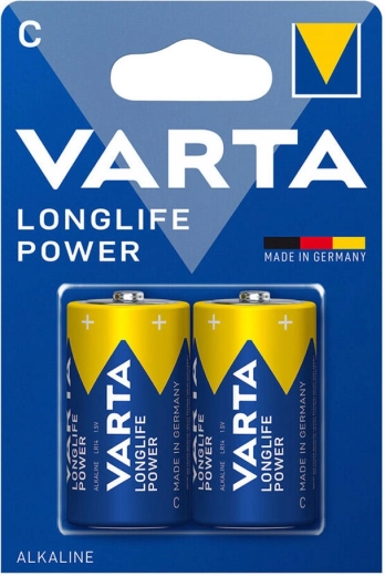 Alkalne baterije C (LR14) Varta Longlife Power, 2 kosi