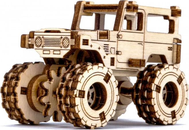 Lesena 3D sestavljanka – model monster trucka, navdihnjen z TOYOTO FJ40