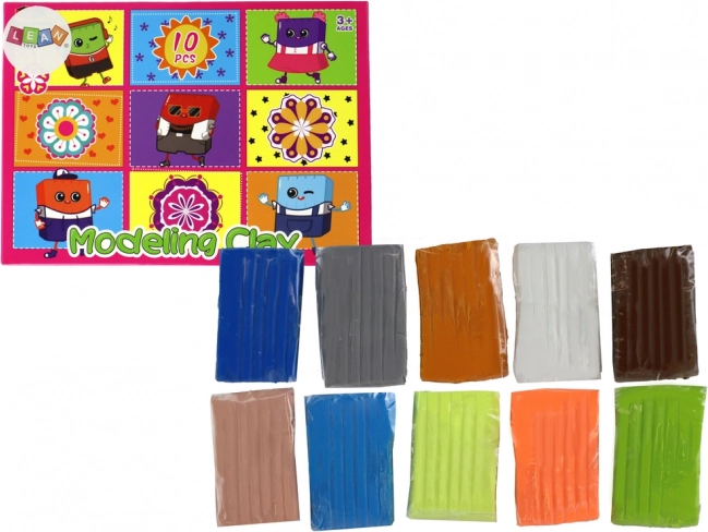 Umetniški komplet Plastelin Modelina 10 barv