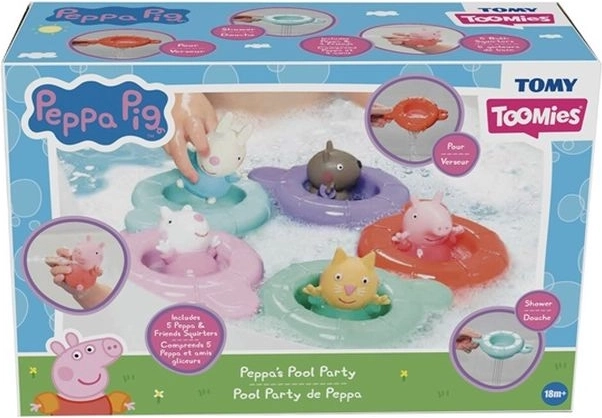 Tomy Peppa Pig kopalna igrača s plavajočimi obročki in fontanico