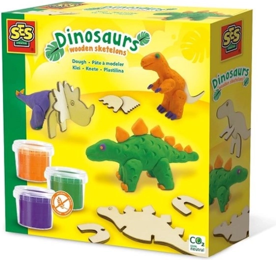 SES modelirna masa – leseni dinozavri