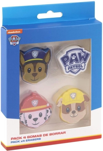 Komplet radirk Tačja patrulja (Paw Patrol) 4 kosi