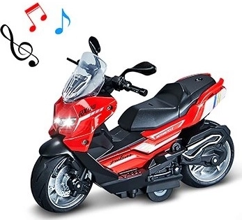 Kovinski skuter 1:12 z zvokom in svetlobo