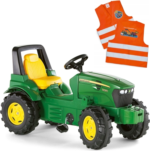 Rolly Toys John Deere poganjalni traktor + odsevni brezrokavnik za otroke gratis