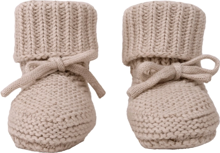 Lodger pleteni copatki birch 0–6 mesecev