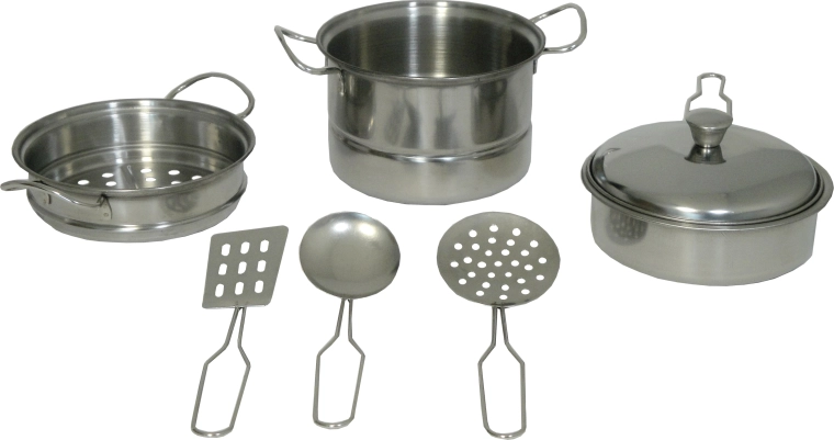 Kovinski kuhinjski set za otroke