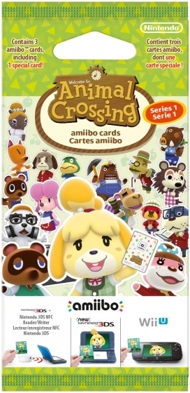 Animal Crossing amiibo kartice – serija 1 (paket 3 kartic)