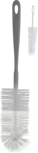 BabyOno ščetke za stekleničke in dudice, 2 kosa, sive