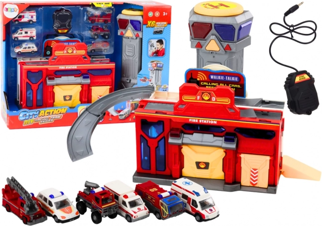 Reševalni center s gasilci in bolnišnico – komplet 6 vozil