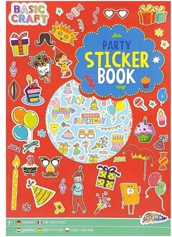 Creative A4 Sticker Book – Birthday Themes (Red)