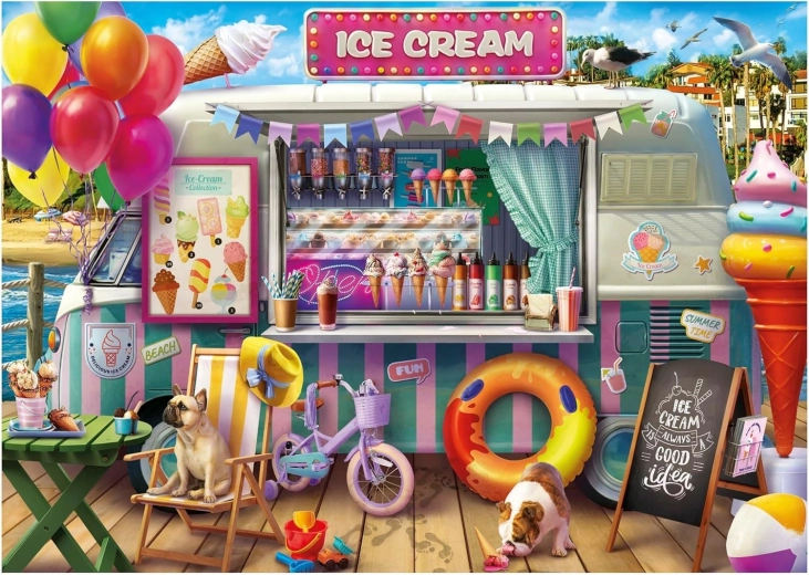 Puzzle EDUCA – tovornjak z sladoledom, 500 kosov