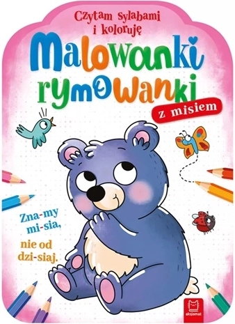 Pobarvanke in rimanice z medvedkom – beremo po zlogih