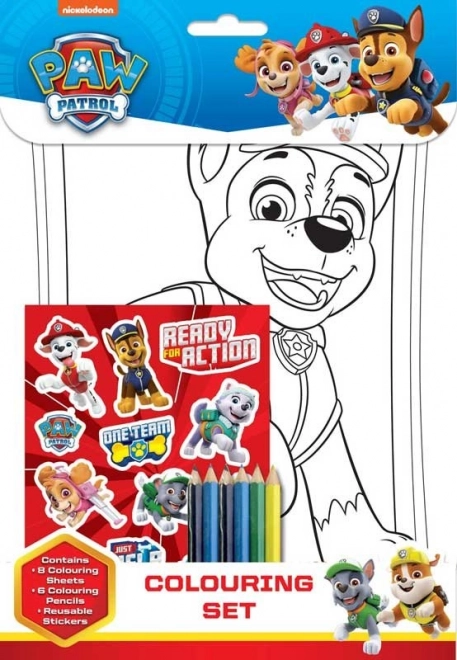Barvni set za pobarvanke PAW PATROL od NICKELODEON