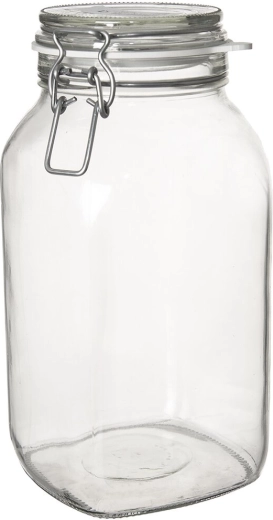 Steklen kozarec s spončnim zapiranjem Gothika 2,5 l