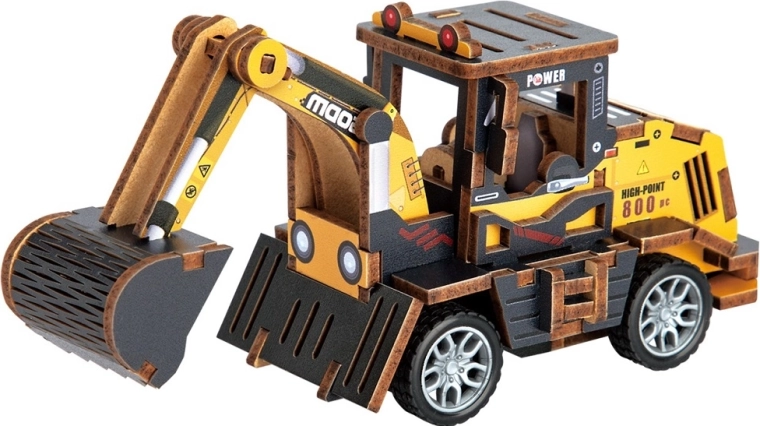 2Kids Toys 3D lesena sestavljanka bager