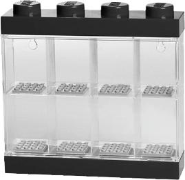 LEGO zbirateljska vitrina za 8 minifiguric – črna