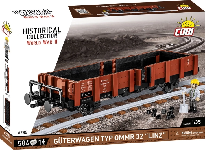 COBI zgodovinska zbirka WWII tovorni vagon G71terwagen tipa OMMR 32 Linz 1:35