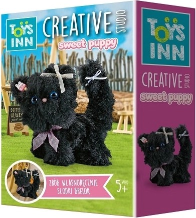 Stnux Sweet Puppy kreativni DIY komplet za obesek – črna mucka