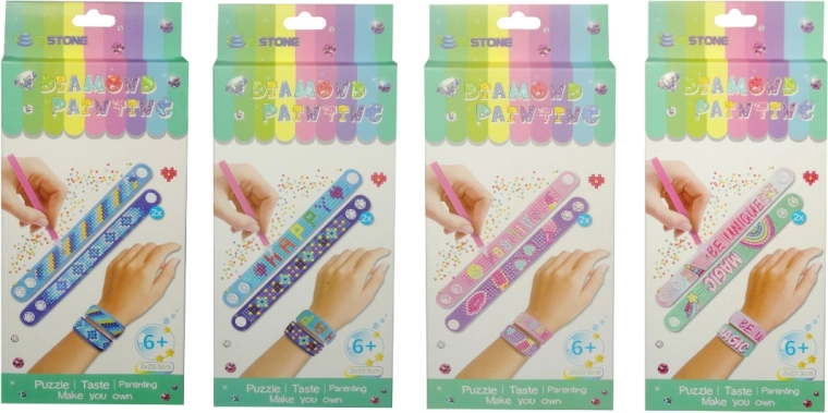 Kreativni set za izdelavo zapestnic z barvnimi diamanti