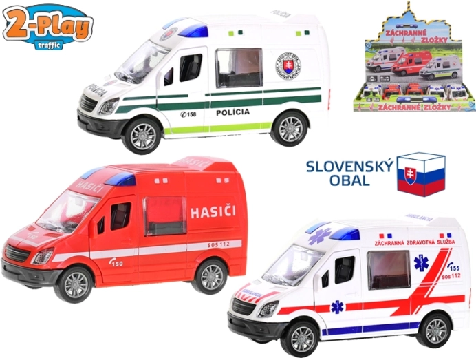 Reševalno vozilo 2-Play Traffic z vztrajnikom 12 cm (1:32)