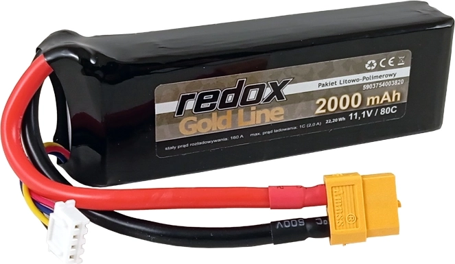 Redox Gold line LiPo akumulator 2000 mAh 11,1 V 80C XT-60