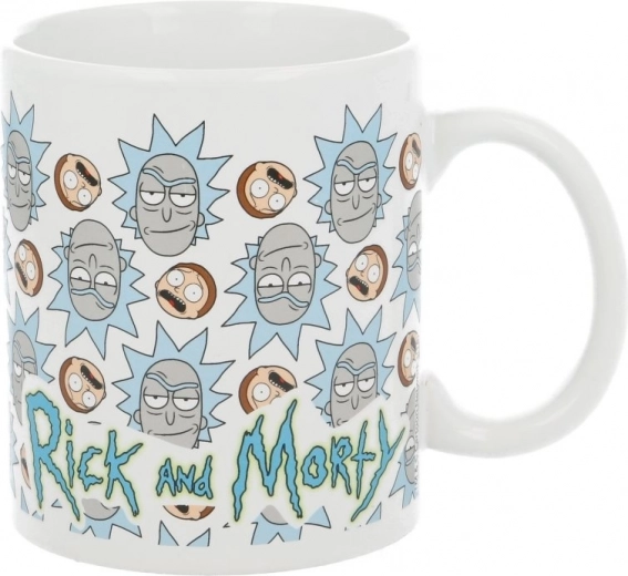 Keramična skodelica Rick & Morty Faces