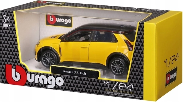Bburago Renault 5 E‑Tech electric 1:24 rumen kovinski model