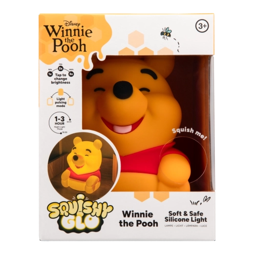 Disneyjev Medvedek Pu – silikonska lučka SquishyGlo