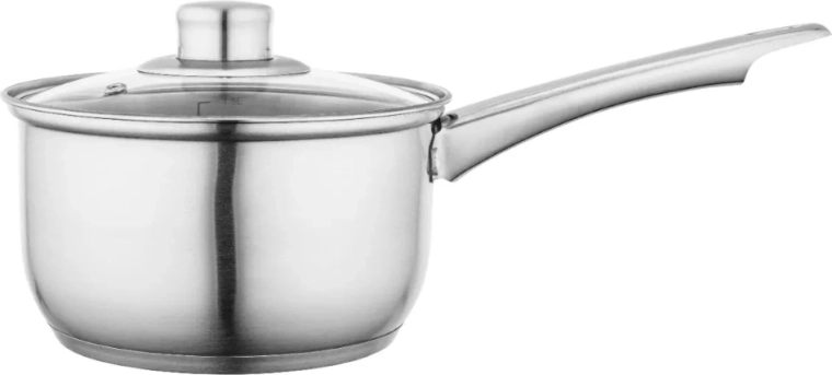 Fabio nerjaveča kozica s stekleno pokrovko 1,9 l 16 cm